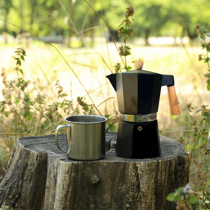 Caja - Cafetera Moka 9 Tazas - 6 unidades