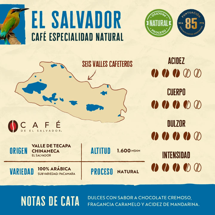 El Salvador Pacamara Natural - 5 kilos - Granel