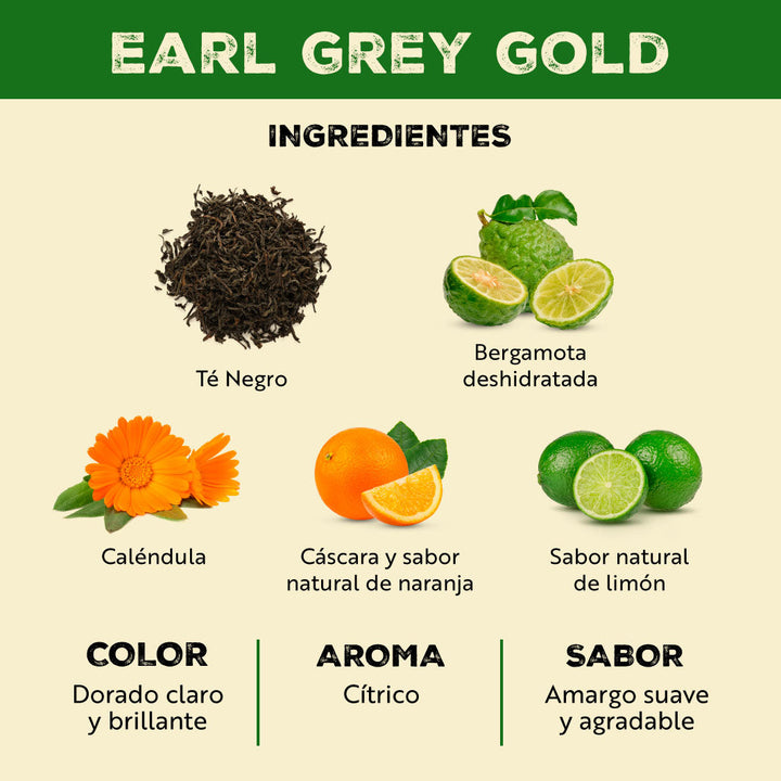 Earl Grey Gold Box Tea - 10 Bolsitas