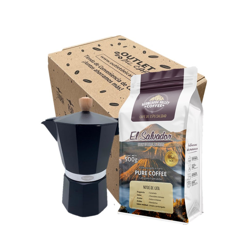 Moka 6T + 500g Café