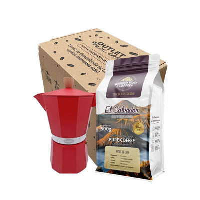 Moka 6T + 500g Café