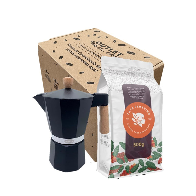 Moka 6T + 500g Café
