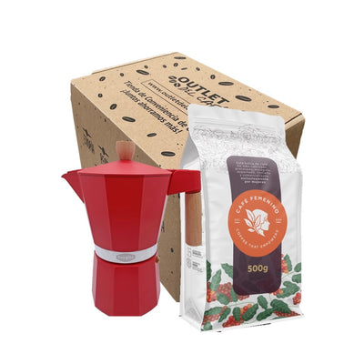 Moka 6T + 500g Café