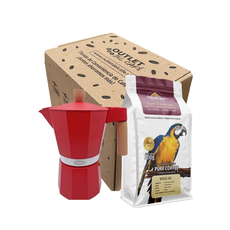 Moka 6T + 500g Café