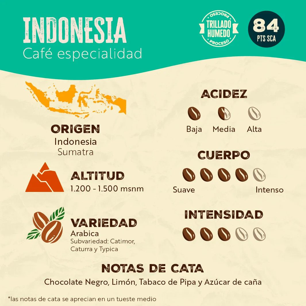 Indonesia Sumatra - Línea Signature - Café Verde
