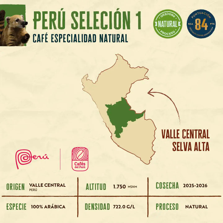 Perú Selección - Proceso Natural - Café Verde