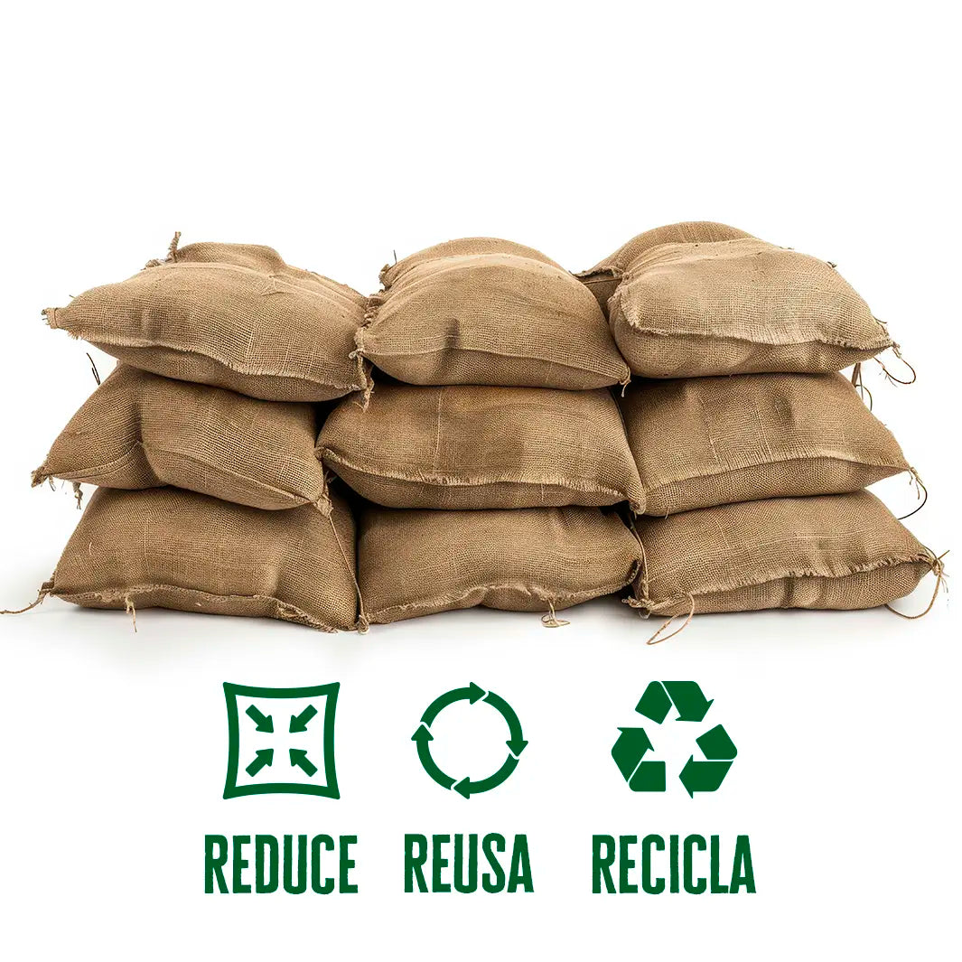 20 Sacos de Arpillera usados Multi-Propósito: Reúsa y Recicla