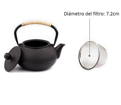 Tetera Hierro Kuromi 800 ml+ 🎁Té de REGALO (20 tazas) + Freeshipping*