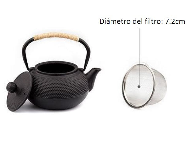 Tetera Hierro Kuromi 800 ml+ 🎁Té de REGALO (20 tazas) + Freeshipping*
