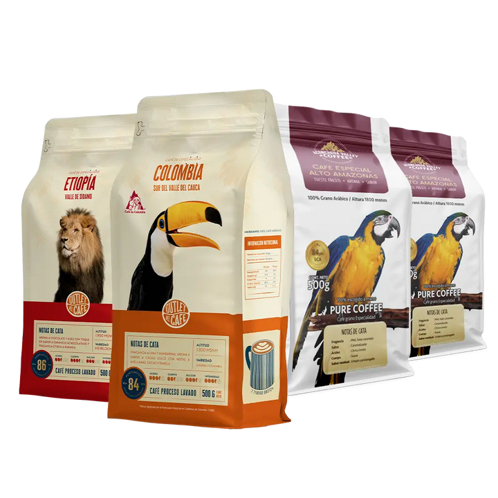 Pack "Aventura Cafetera"4 x 500g