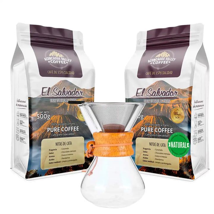 Box Experiencia Chemex - 2x 500g - El Salvador