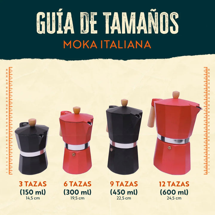 Cafetera Moka individual - 3 Tazas - Unidad
