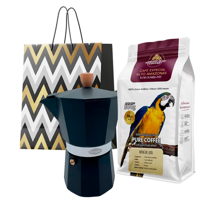 Pack Regalo - Alto Amazonas 500g + Moka 6T