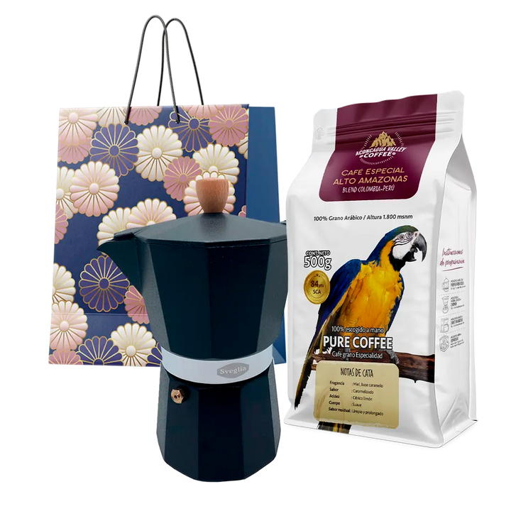 Pack Regalo - Alto Amazonas 500g + Moka 6T