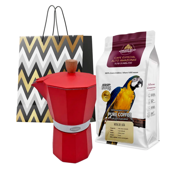 Pack Regalo - Alto Amazonas 500g + Moka 6T