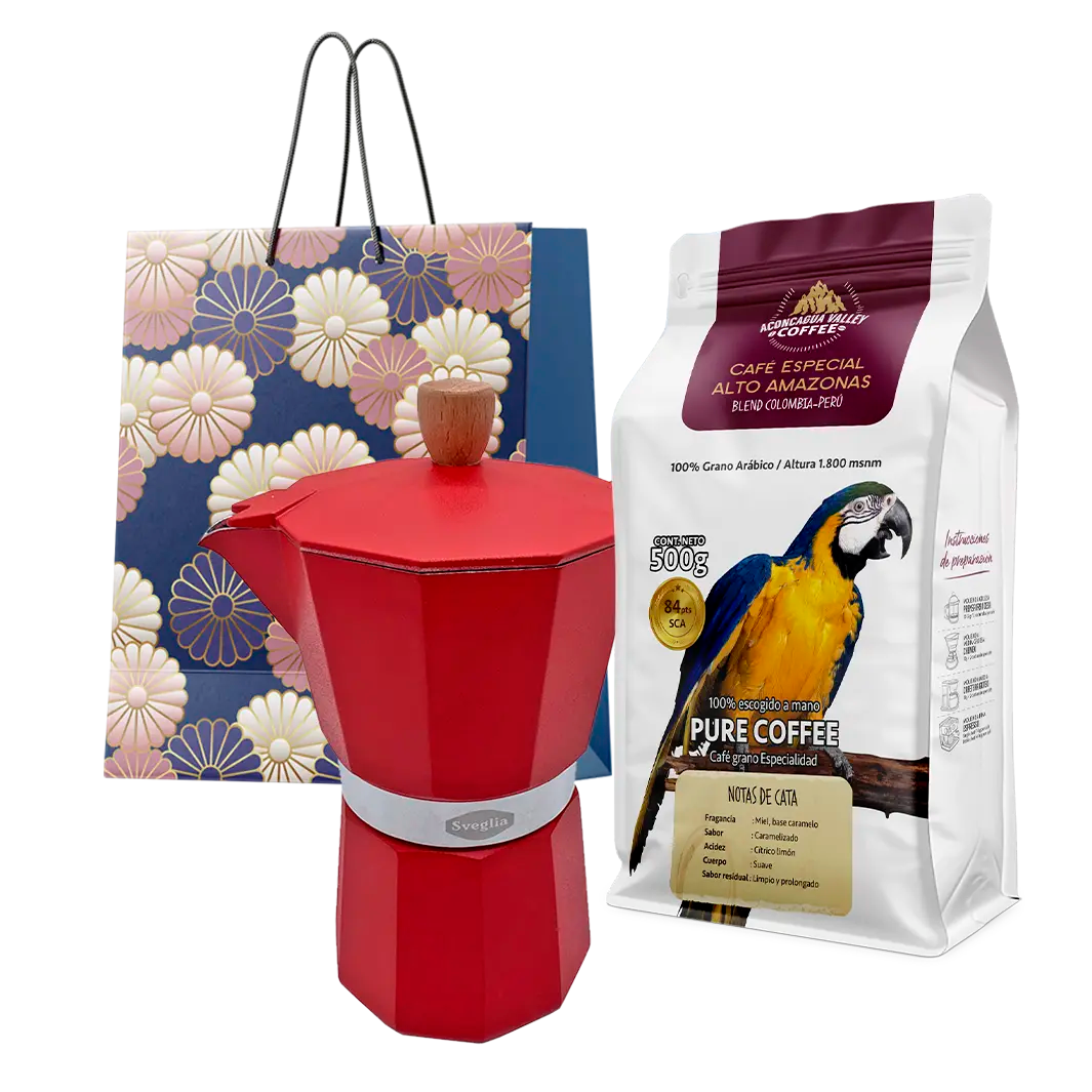 Pack Regalo - Alto Amazonas 500g + Moka 6T