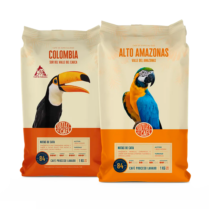 Pack Duo - 2 Kilos - Colombia + Alto Amazonas