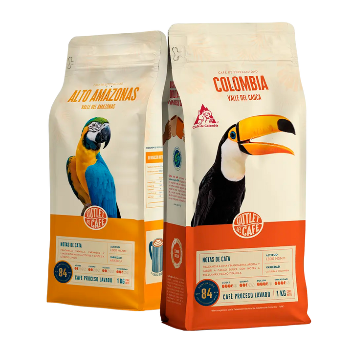 Pack Duo - 2 kilos - Alto Amazonas + Colombia