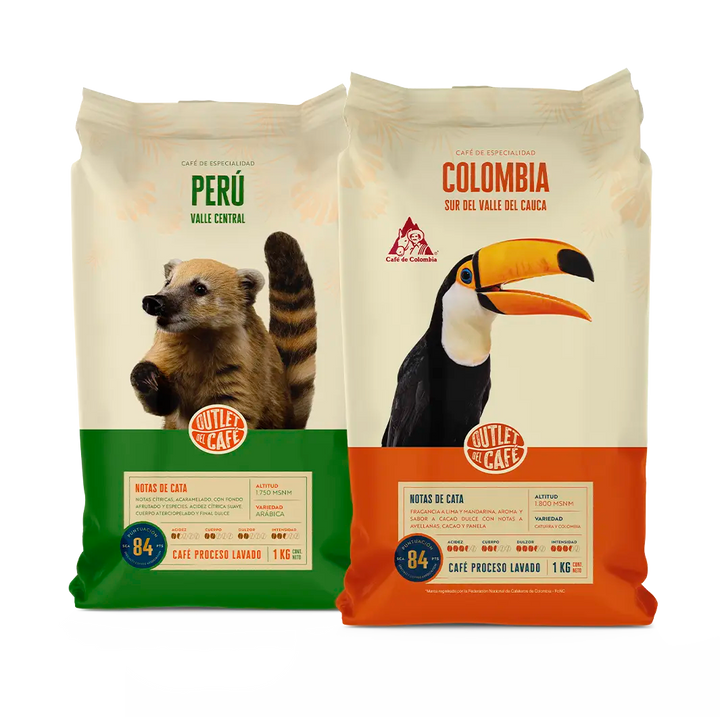 Pack Duo - 2 Kilos - Perú + Colombia