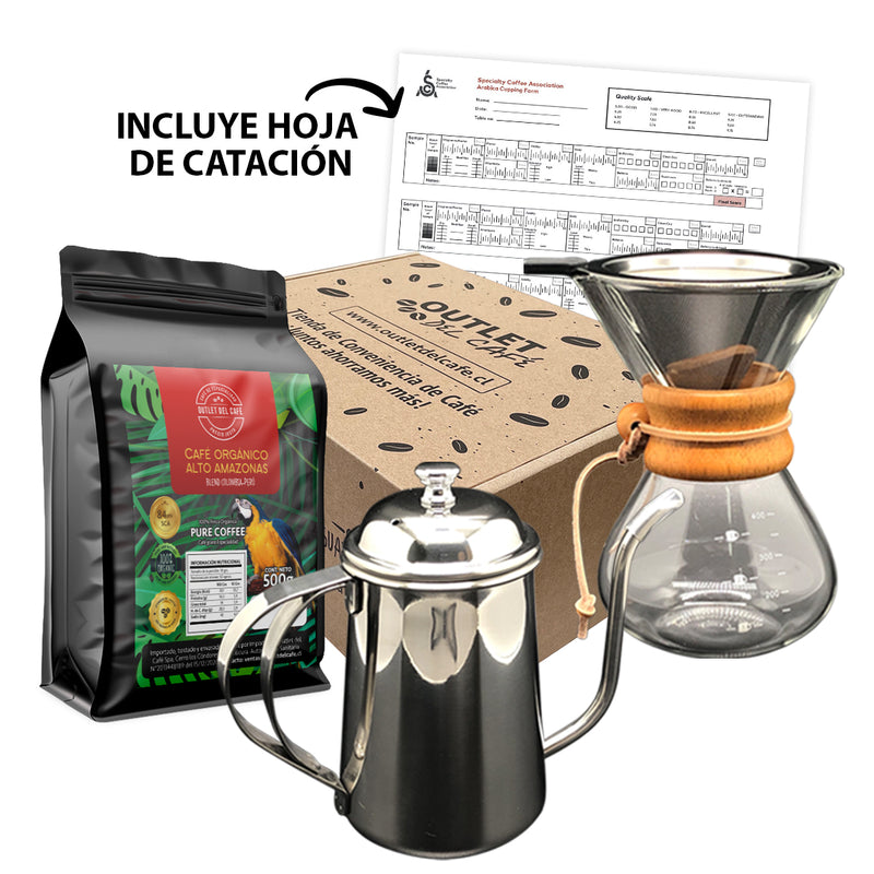 Box Catador 500g AltoAmazonas + Cafetera + Tetera + envío gratis*