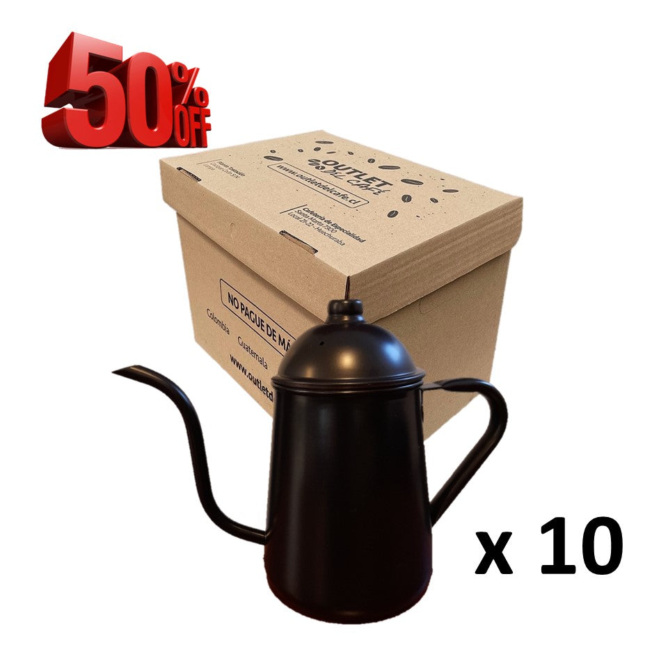 BOX 50% OFF  10 Teteras Baristas 900 ml