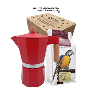Box "Moka 12T - 600 ml + 500 g Café Molido para 50 tazas espresso"