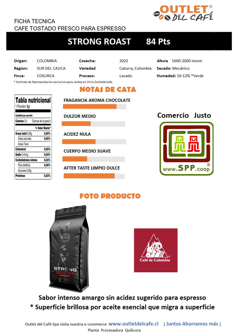 Triple PACK 500g Colombia + StrongRoast + Femenino