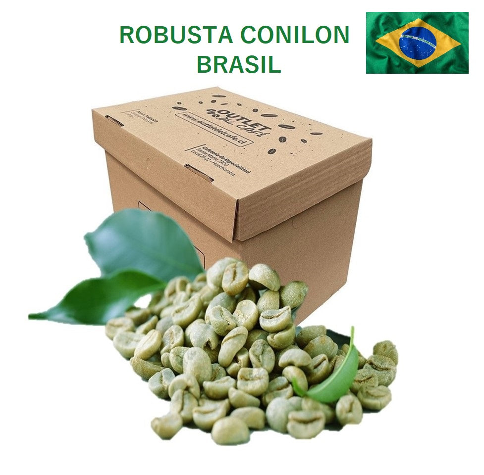 5 kg Café VERDE ROBUSTA BRASIL CONILON + envío gratis*