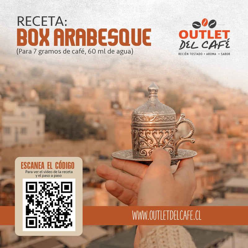 Triple PACK  500g ARABESQUE CAFE MOLIDO TURCO con Cardamomo